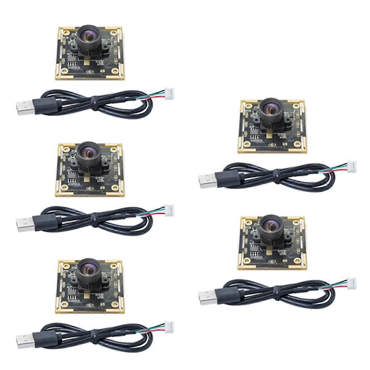 5PCS OV9732 Camera Module 1MP 1280x720 30fps USB Free Driver Manual Focus with 0.5 Meter Cable for