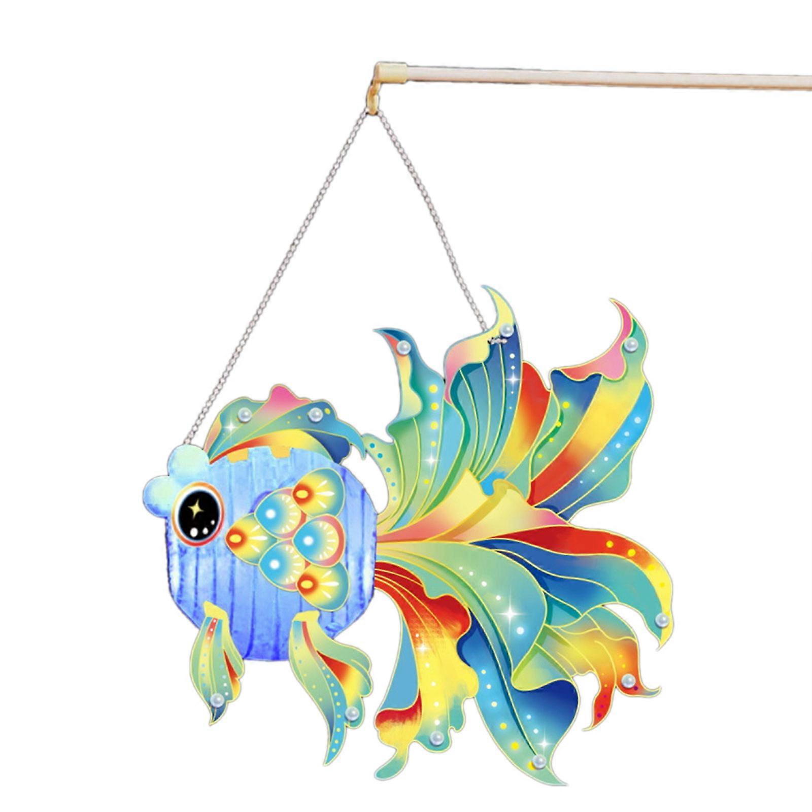 Handmade Paper Lamps Accessory Handmade Removable Structure Fancy Carp Handheld Chinese Festival Scaldfish Ornament