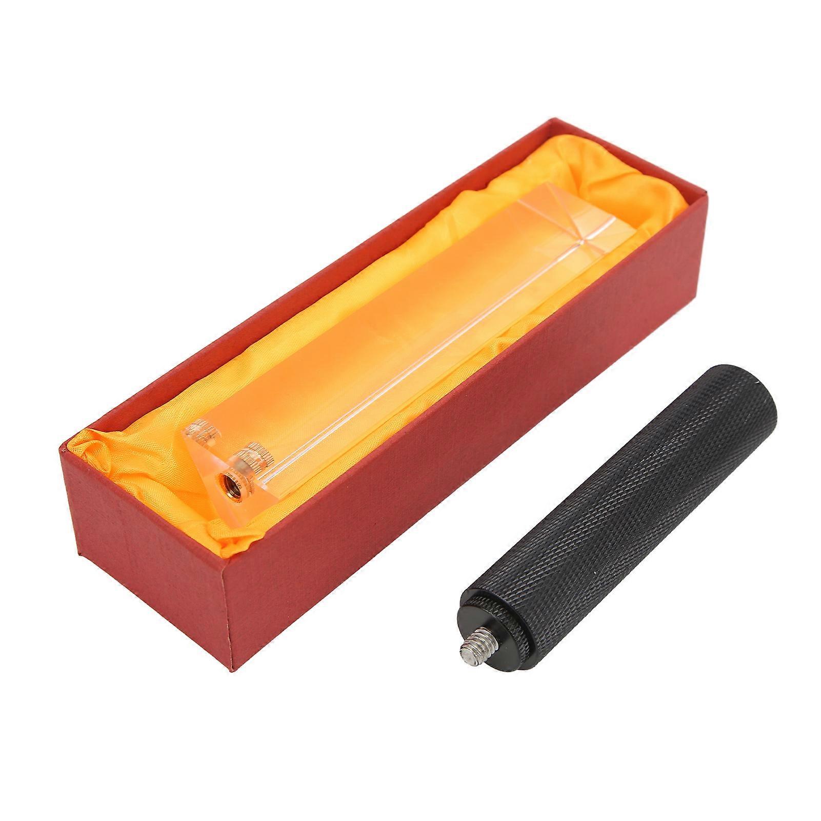 1/4 Inch Optical Glass Triangular Prism, Colorful Transparent Prism for Physics Teaching, for Artistic Photo Effects, Wedding