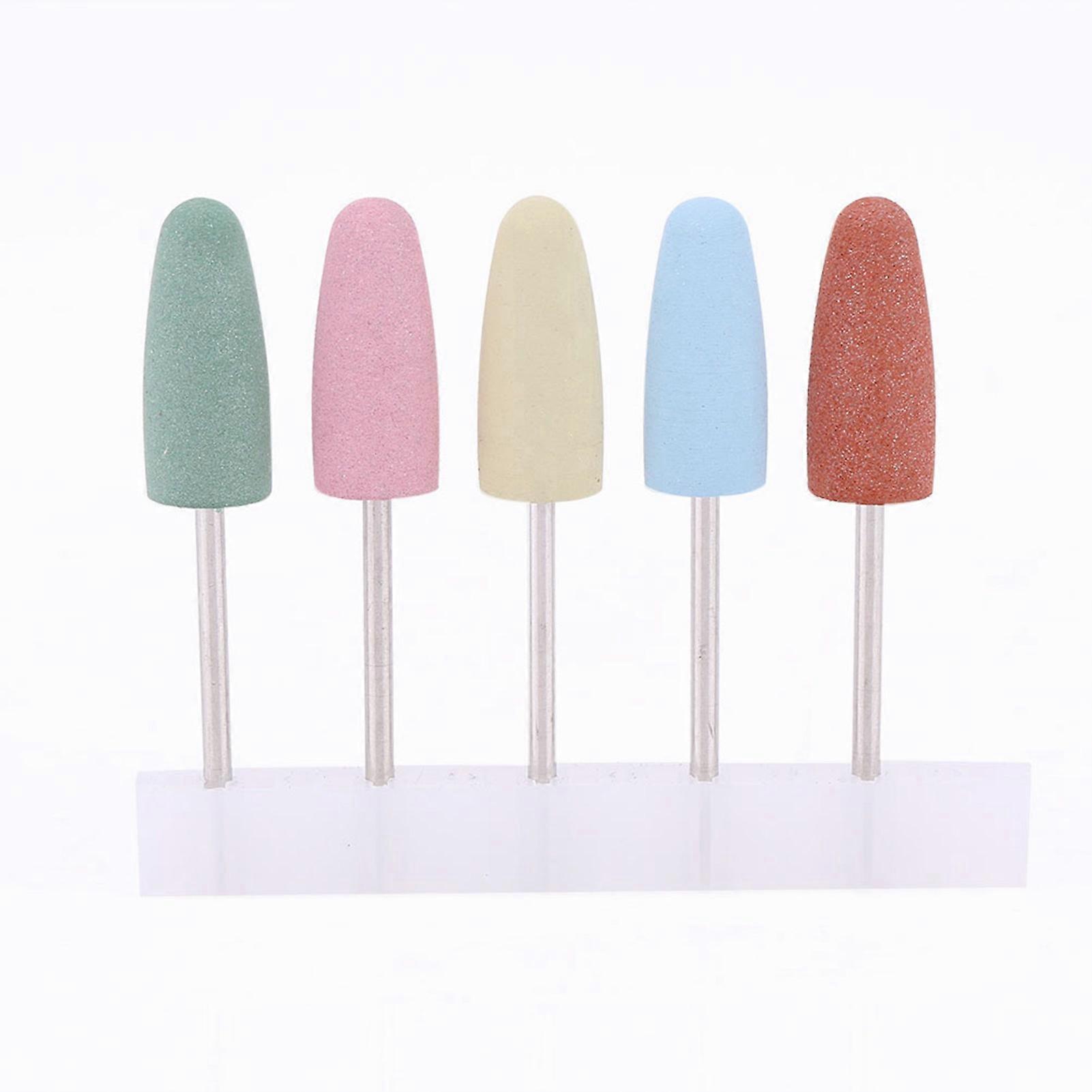 5 Pcs Silicone Nail Polisher and Grinder Bits for Manicure