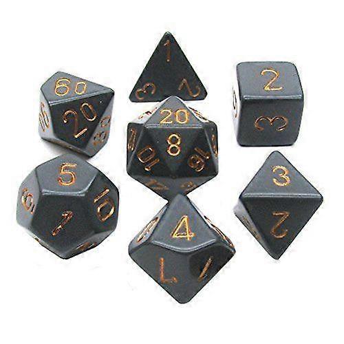 Solides Schwarz & Gold Polyhedral Dice Set