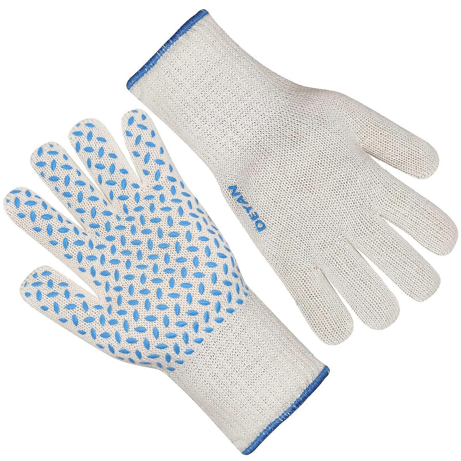 Heat-resistant silicone oven mitts for kitchen use