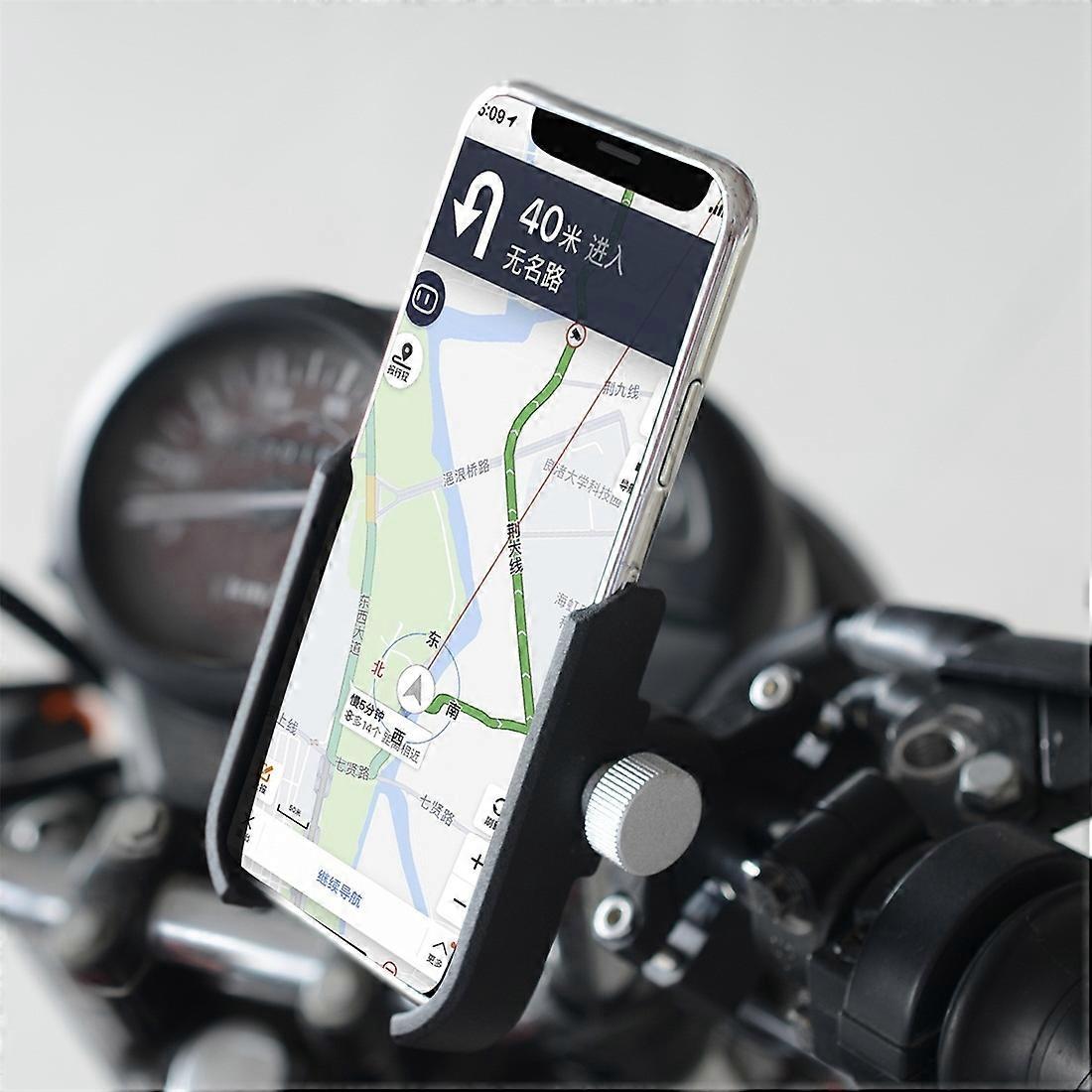 Motorcycle Aluminium Alloy Pressure Casting Mobile Phone Holder Bracket, Handlebar Version