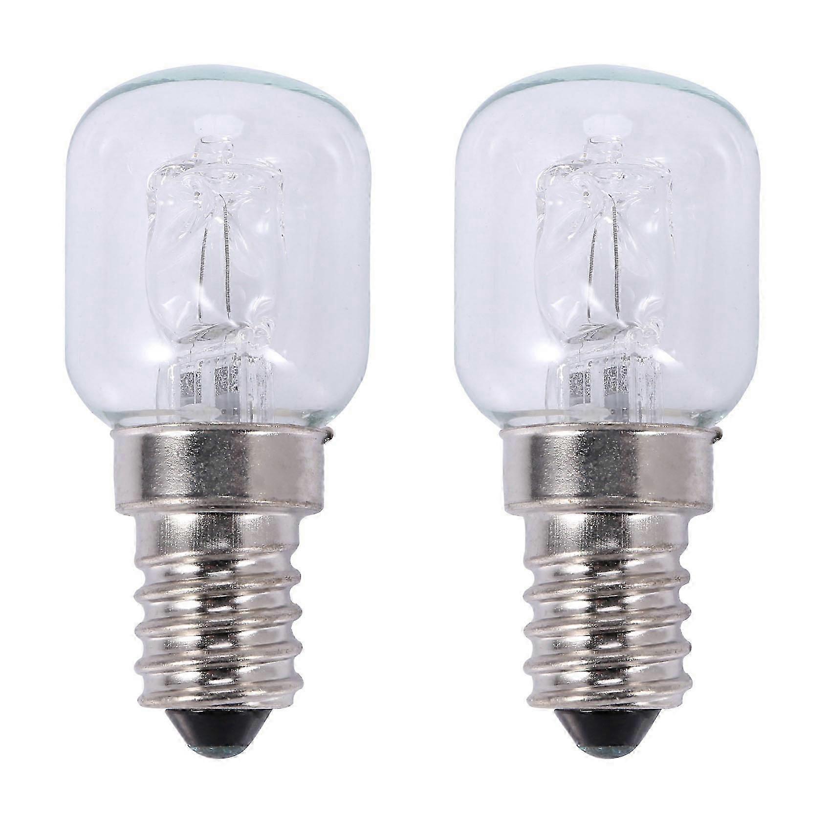Lot de 2 ampoules halogènes haute température E14 25 W, 500 °C, 250 V, à quartz