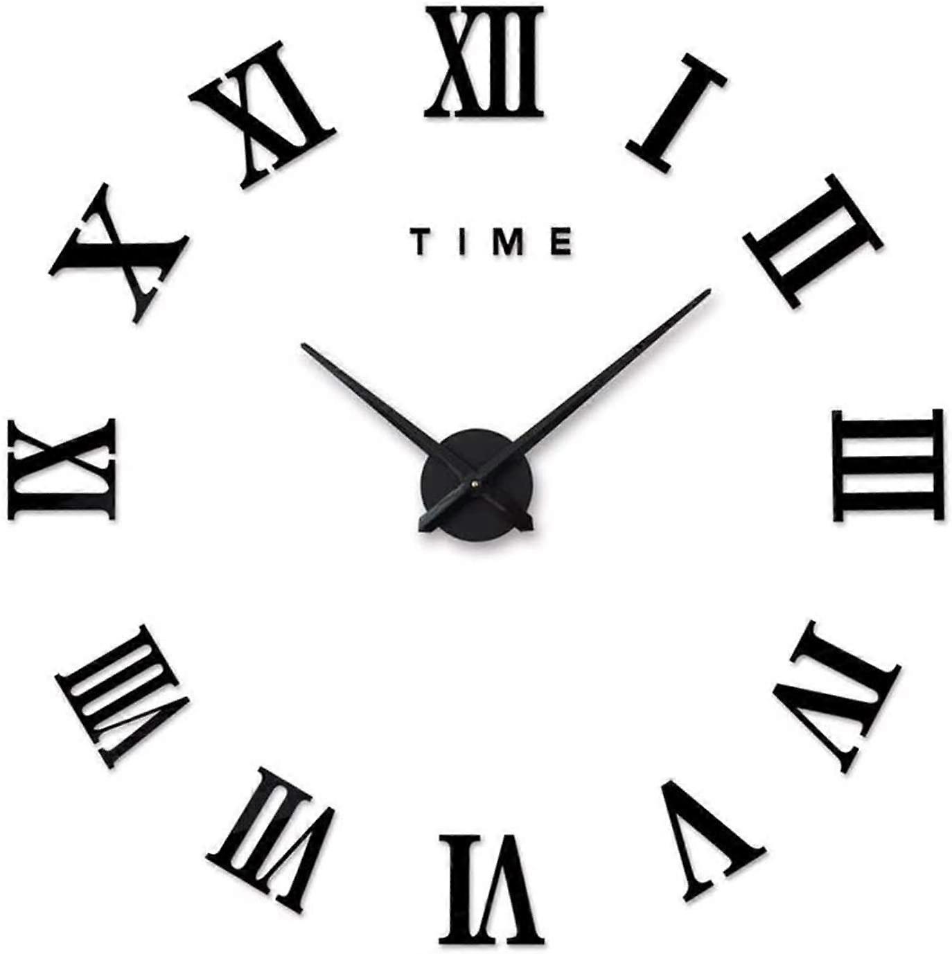 Innovative DIY Roman Numerals Clock, Silent Wall Modern Clock for a Peaceful Ambience, Crafted for Easy Installation, Large