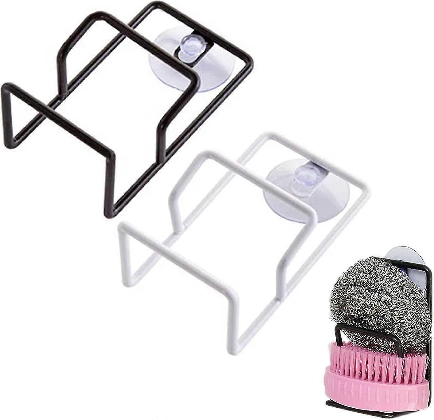 2 Pcs Kitchen Sponge Holder Suction Cup, Dishwashing Sponge Holder With Wall Mounted Suction Cup