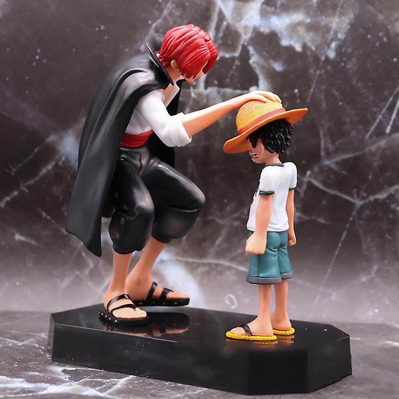 15cm Four Emperors Shanks Straw Hat Luffy Figure Going Merry Doll Collectible