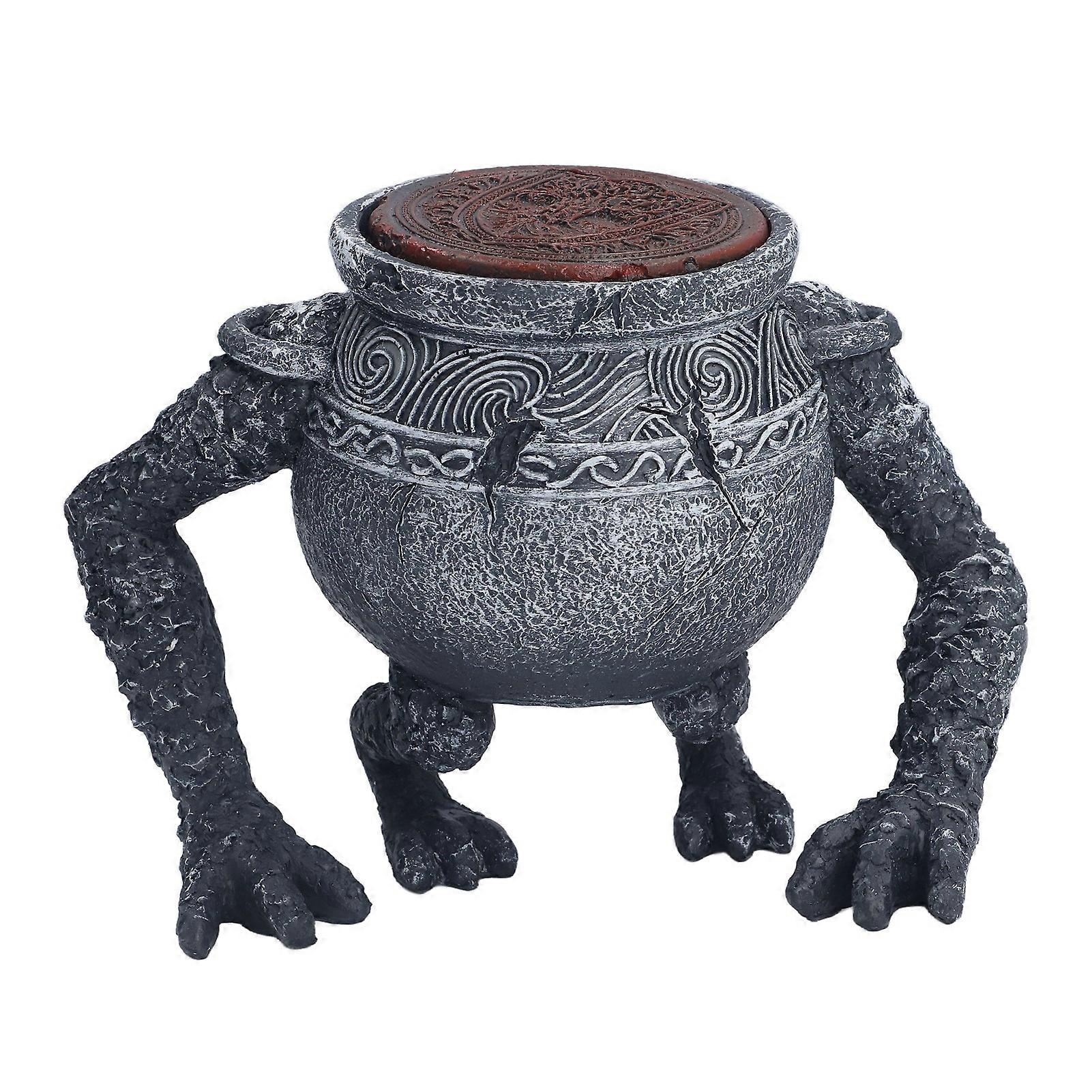 Poison Pot Statues Game Model with LED Lights | Unique Aesthetic Room Decor Figurine | Oddly Shaped Display Item