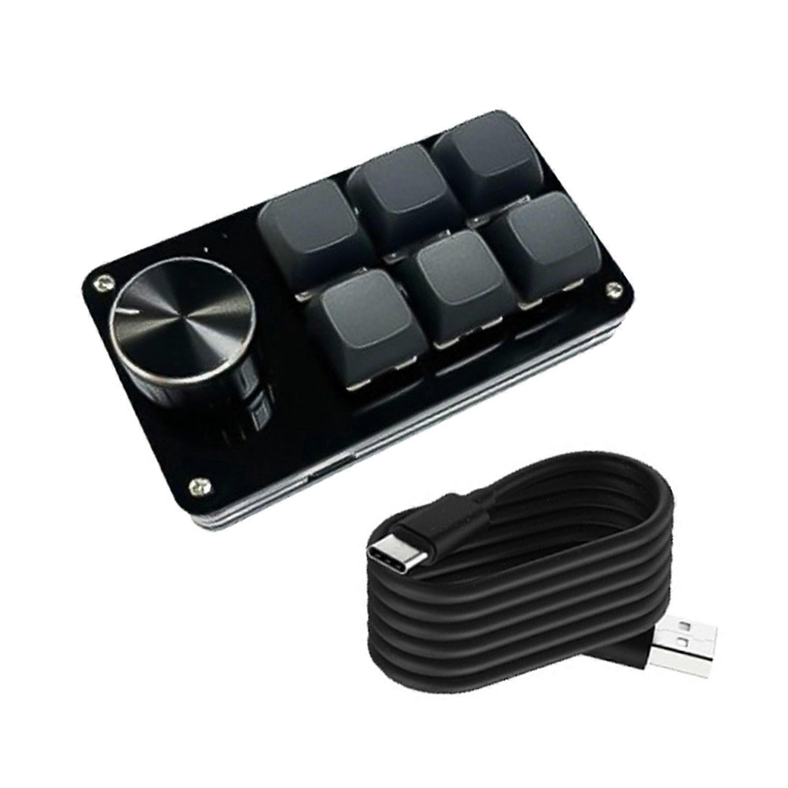 3Key/4Key/6Key/8Key Mechanical Macro Keyboards with Easy Programming, Customs Knob for Improved Gaming Experience