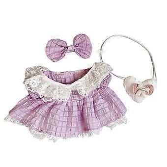 3x Puppen Kleid Casual Outfits Accs, handgemachte Kleidung Kostüm für 15cm Plüsch