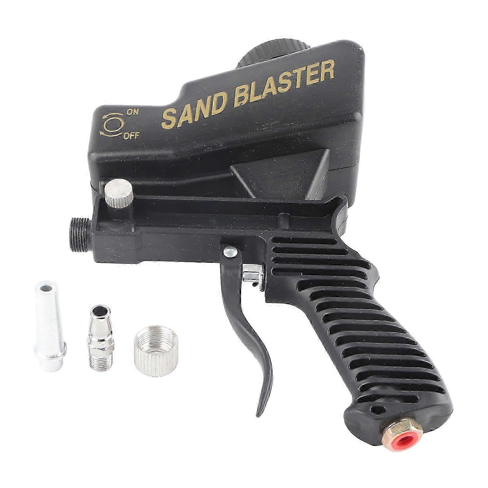 Sandblaster Sand Blaster Sandblasting Spray Gun Tool Set Kit for Spraying Cleaning Black
