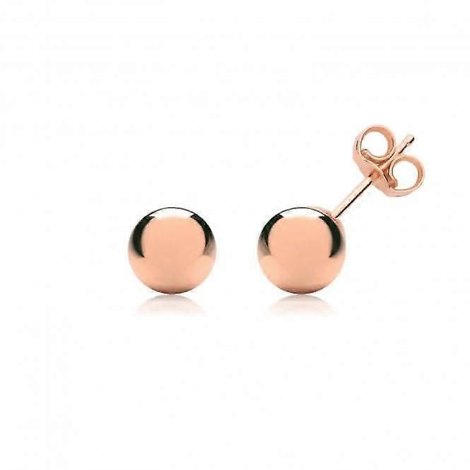 9ct Rose Gold 6mm Ball Stud Earrings ES204R