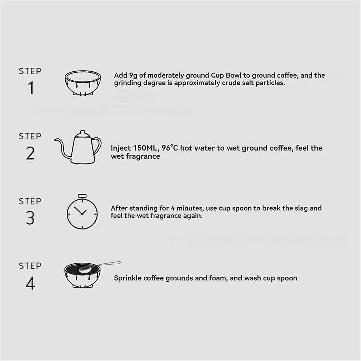 Tasses à café empilables de 200 ml