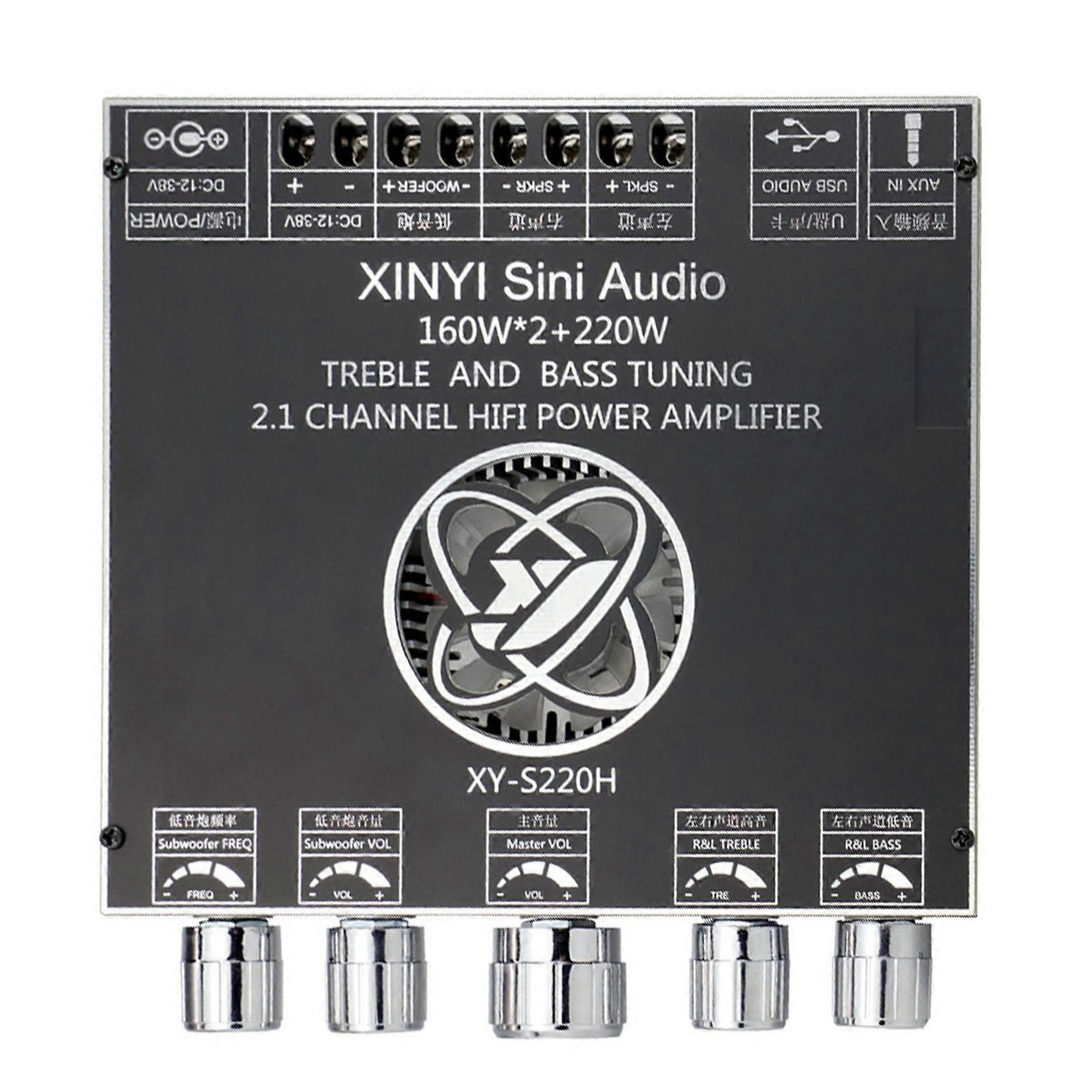 XY-S220H 160Wx2+220W Power Amplifier Board TDA7498 Subwoofer Module