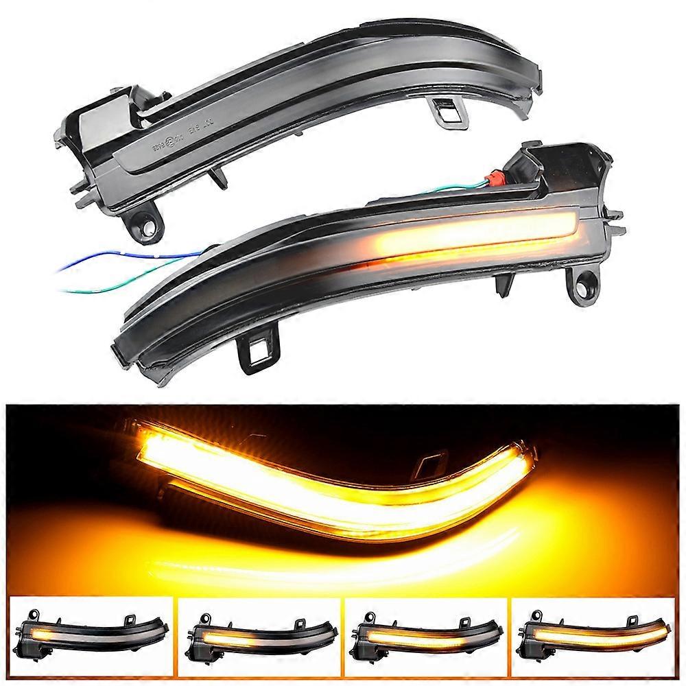 1 Pair For BMW 3 Series F20 Car Dynamic LED Turn Signal Light Rearview Mirror Flasher Water Blinker