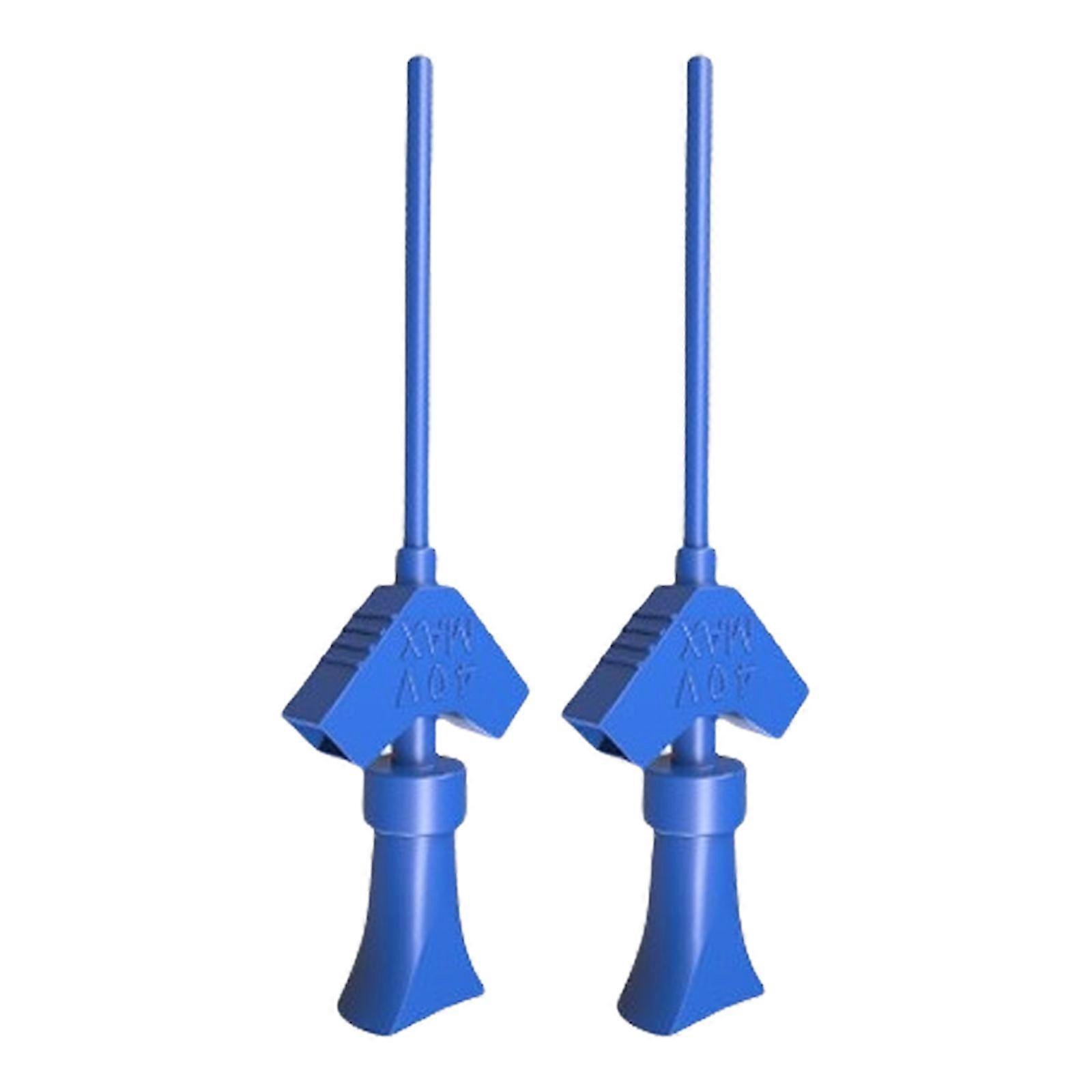 IC Test Hook Clip Grabber Test Probe Hook Mini Grabber for Jumper Test Accessory Analyzers Internal Spring  Blue