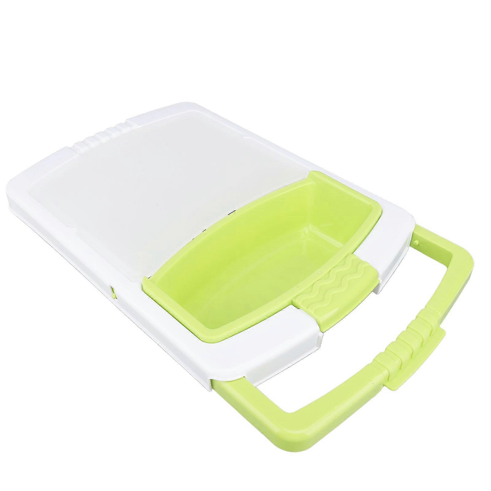 Over The Sink Cutting Board Multifunction Plastic Chopping Board Draining Basket with Container for Kitchen Style 1 