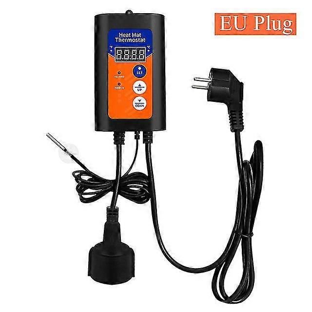 Heat Mat Thermostat 1000w Digital Temperature Controller Precise Temperature Control Hydroponic Plants Seed Germination Reptiles