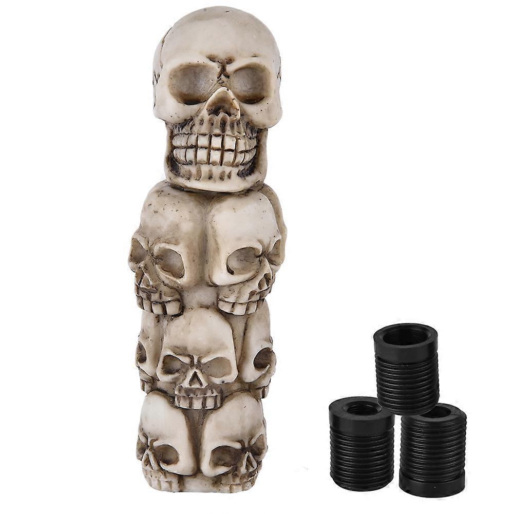 Skeleton Skull Head Many Faces Car Manual Gear Shift Knob Stick Lever Shifter Universal