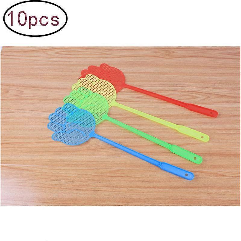 Fly Swatter 10 Pack Fly Swatter Multicolor Manual Plastic Fly Swatter Set V7022