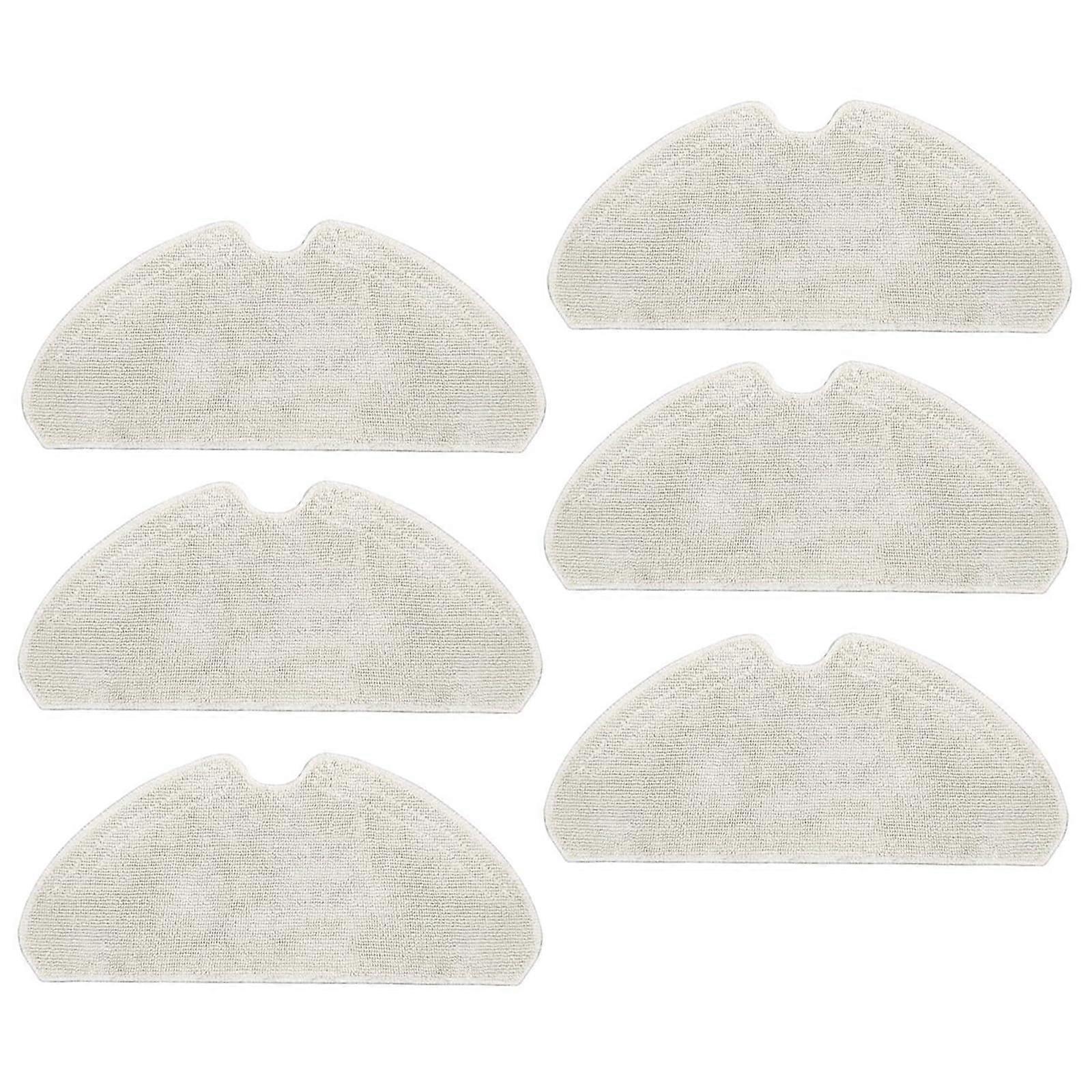 6 Pack Mop Replacement Parts for Robot Vacuum Cleaner Accessories Compatible with Various Models, High-Quality Microfiber
