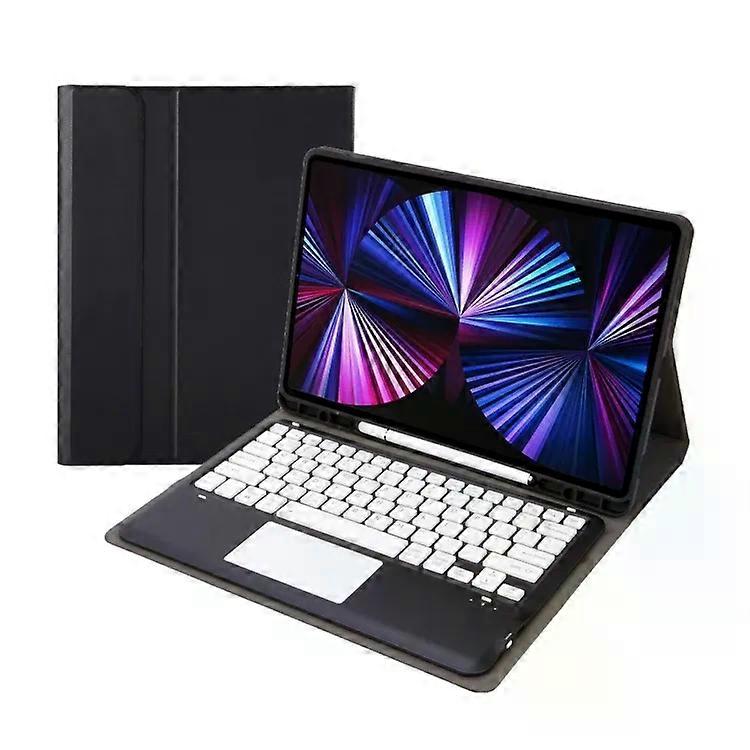 Bluetooth Keyboard Case-Detachable Touch Pad,Leather for iPad Pro 12.9" (2021/2020/2018)