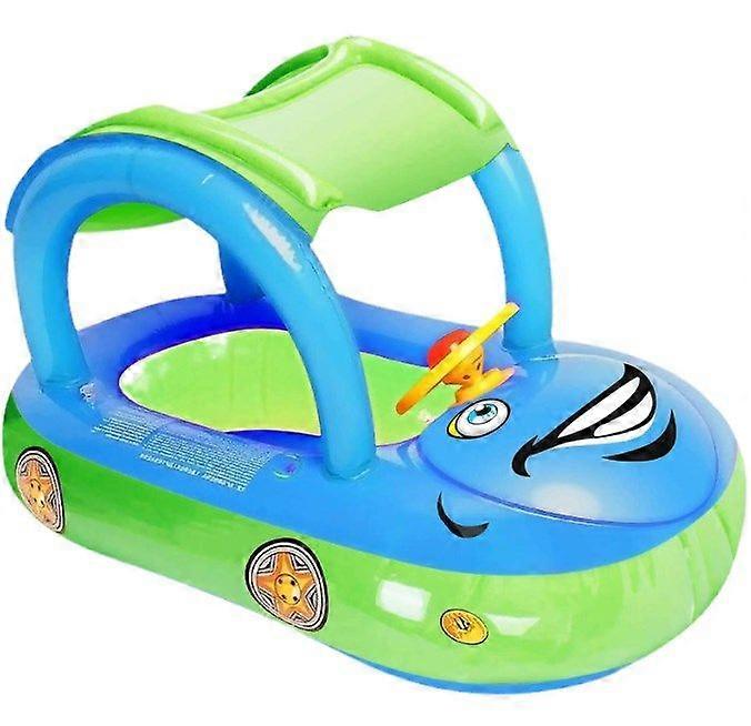 - Inflatable baby pool float with canopy