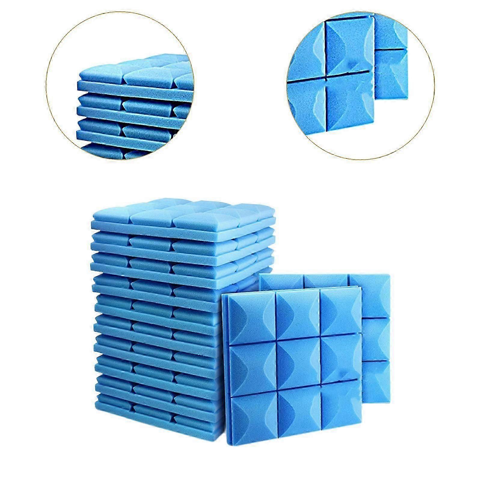 12Pcs Acoustic Panels 12x12x2 Inches Noise Reducing for Gaming Office Studio Black