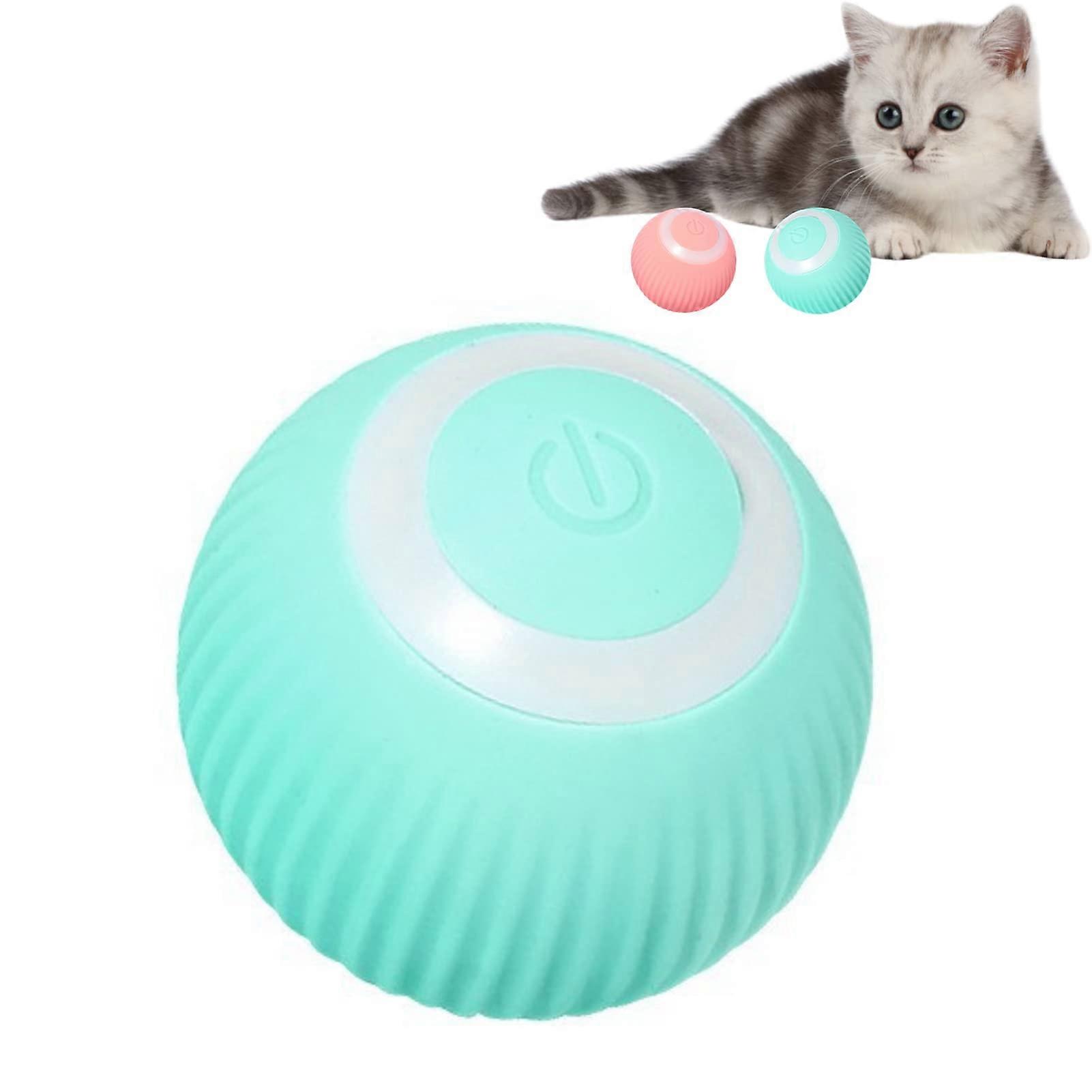 Smart Cat Toy Type-C Rechargeable 360-Degree Self-Rotating Top Automatic Interactive LED Light