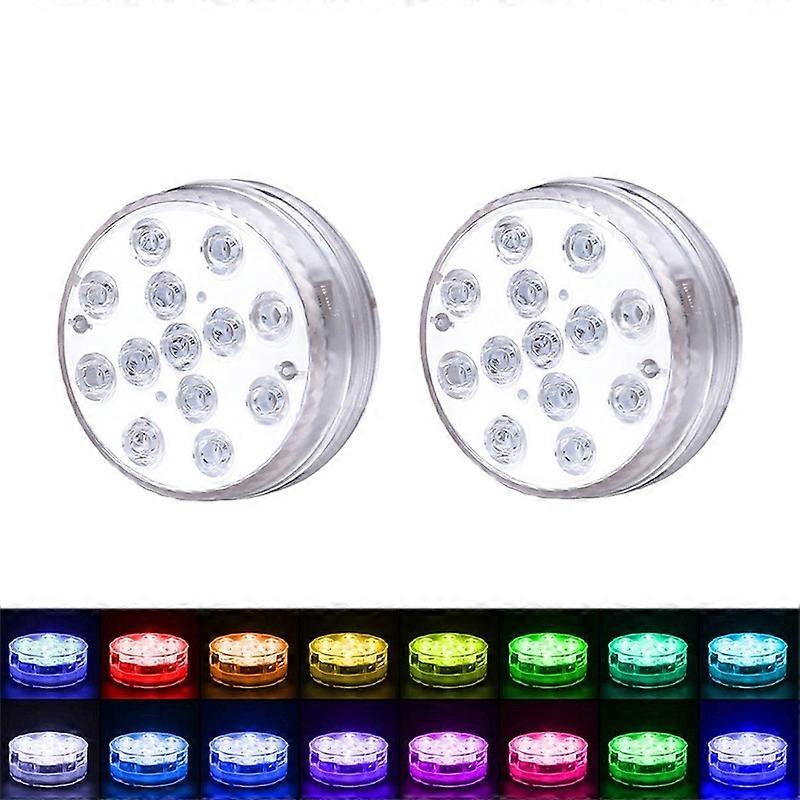 LED Remote Control Diving Light Pool Waterproof Underwater Lamp, Spec: 8.5cm 13 LEDs+RF 21-key Remote Control