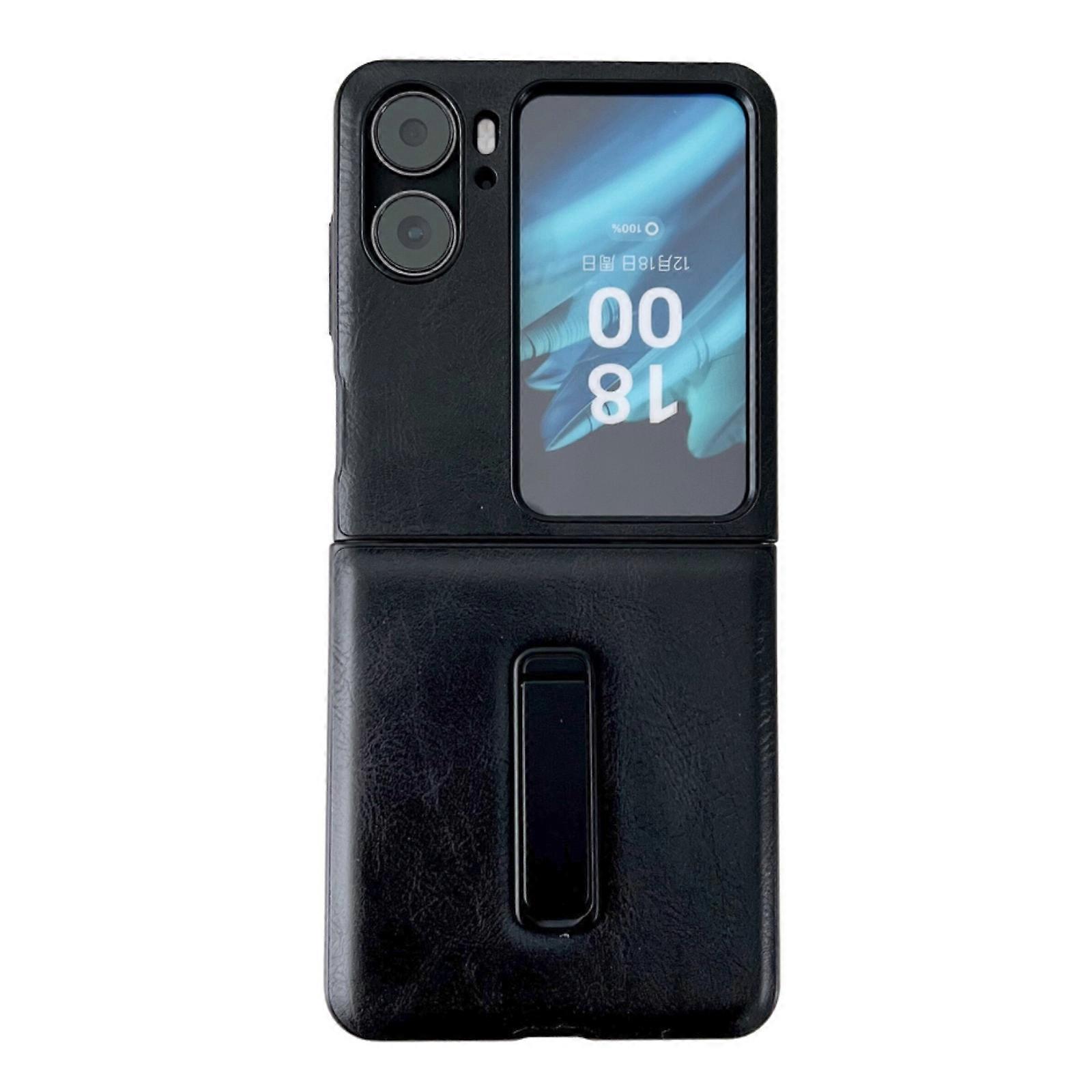 Crazy Horse Texture PU Shockproof Phone Case with Holder