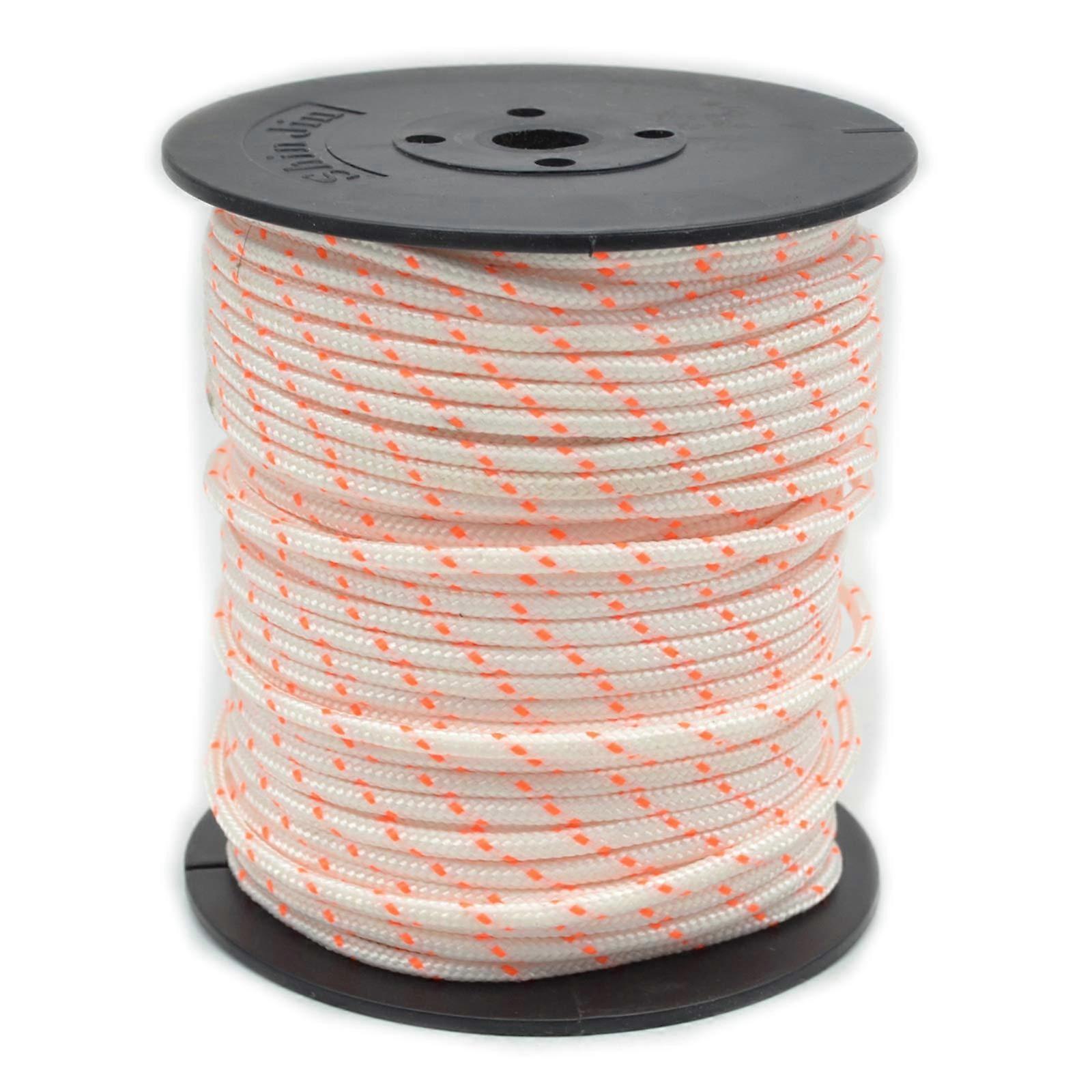 Nylon Pull Starter Rope 3mm x 50m Recoil Engine Start Cord for 430/520 Trimmer Chainsaw Mower Replacement Part