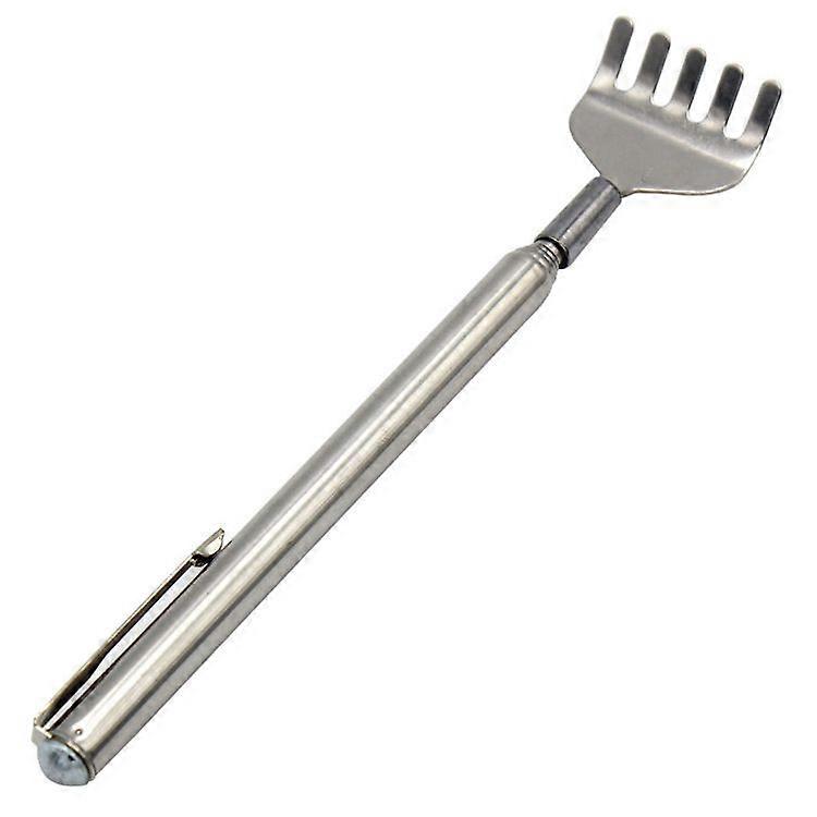 Retractable back scratcher back scratcher rake silver