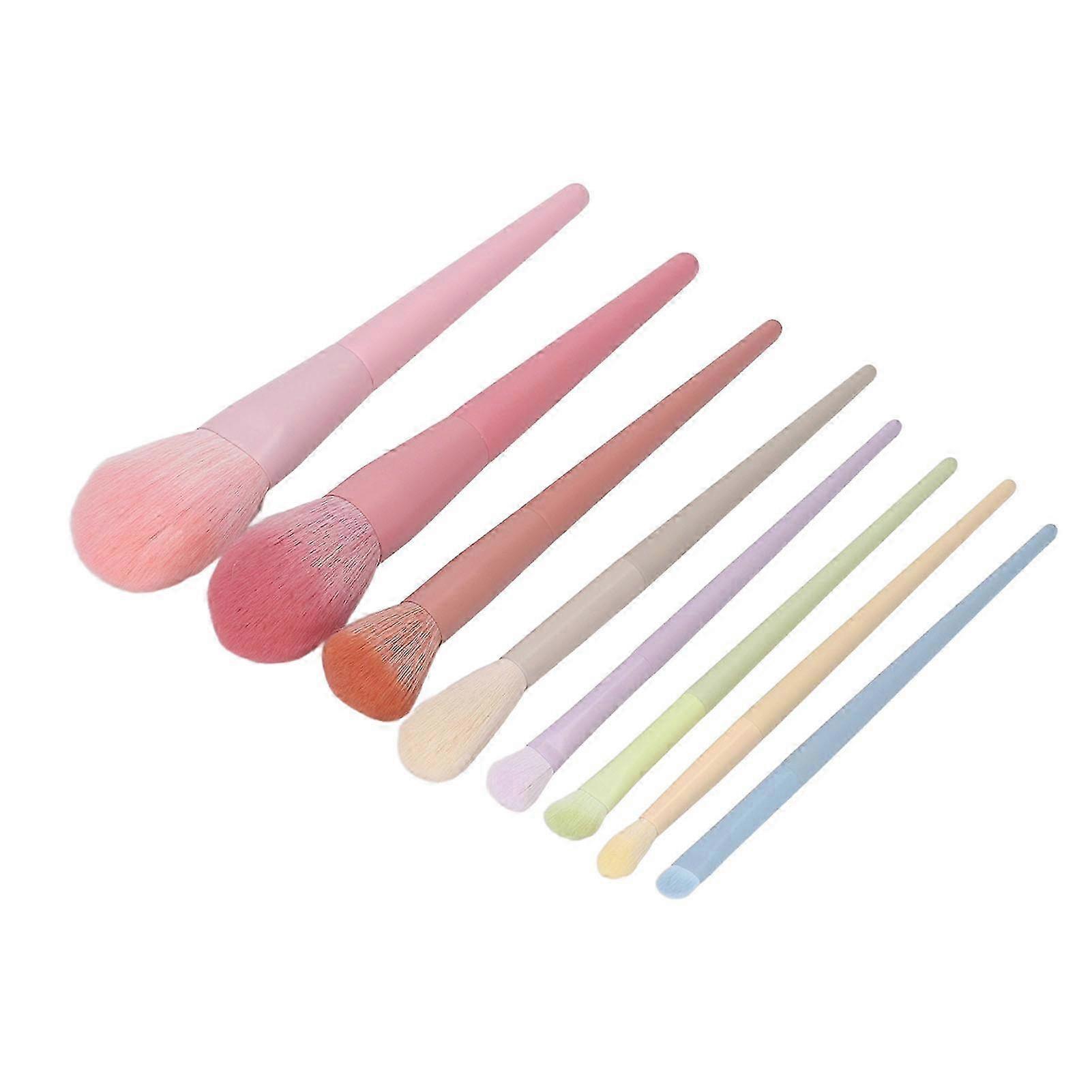 8pcs Hypoallergenic Makeup Brush Set - Soft & Durable for Eyeshadow & Foundation
