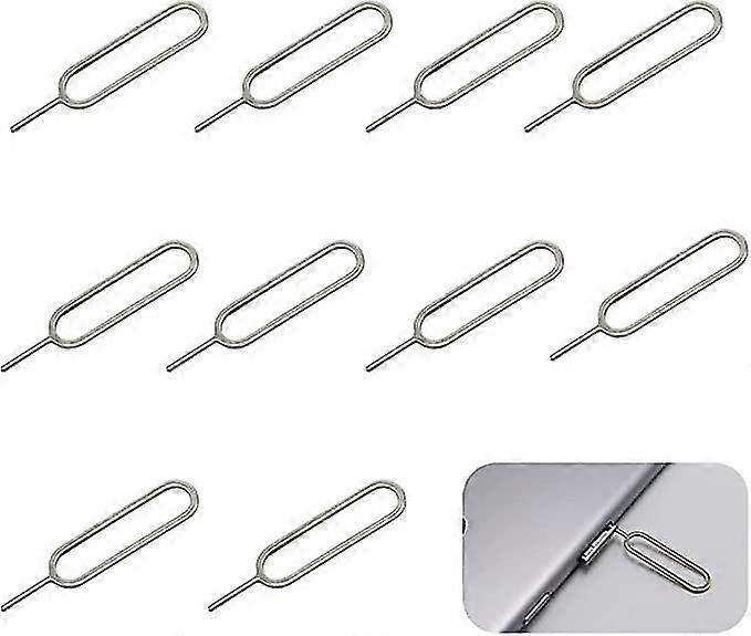 10pcs Sim Card Removal Openning Tool, Tray Eject Pins Needle Opener, Universal Sim Ejector Tool For Smartphone