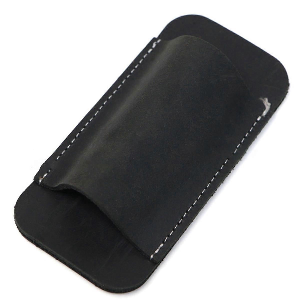 Retro Gürtel trägt Leder Messer Scheide Horizontal, Leder Tasche Messer Scheide für Gürtel Schwarz