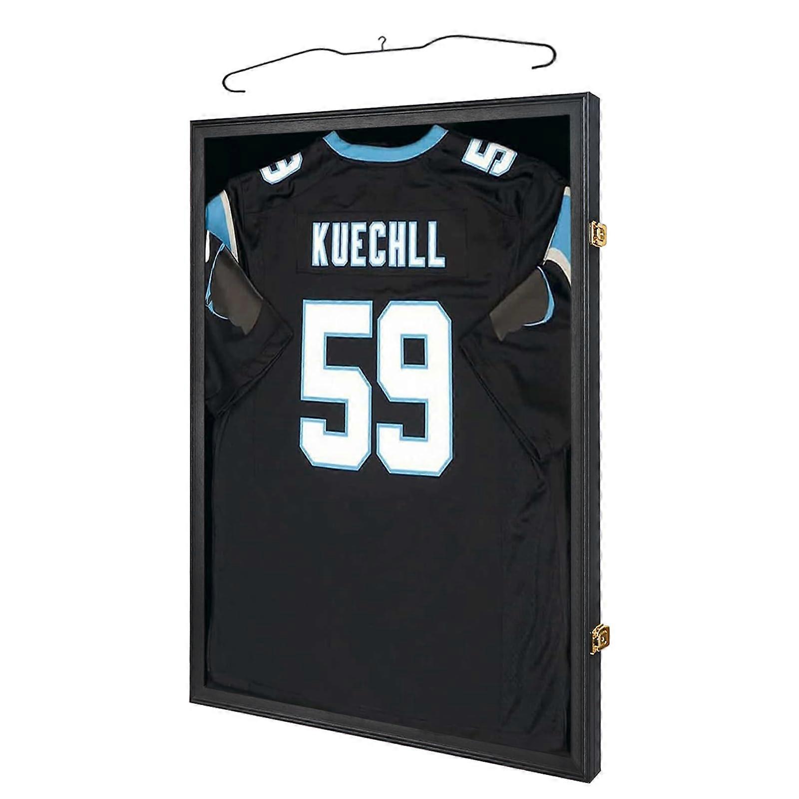 Jersey Frame Display Case Shadow Box - Lockable With 98% Acrylic and Hanger