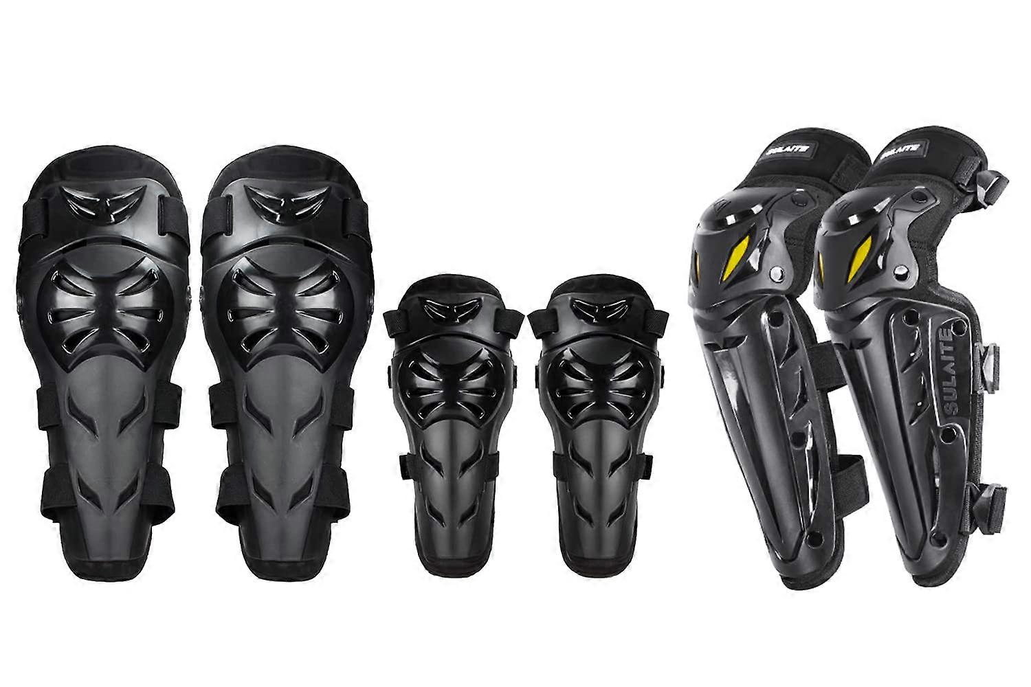 Knee Pads Elbow Pads 4Pcs 2 in 1 Protective Elbow Guard/Knee and Shin Guards, Adjustable for Adult