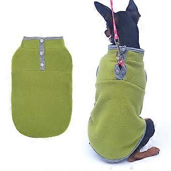 Dog winter warm clothing pet clothing dog clothing light fleece sleeveless pet bipod