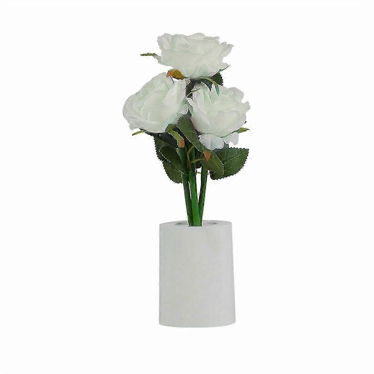 White Rose Flower Night Light - Perfect Bedside Decor