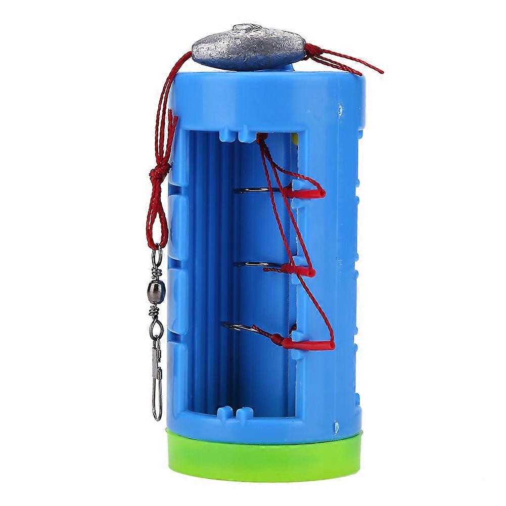 Utility Explosion Fishing Method Multiple Barbed Hooks with Feeder Weight (Blue-#9 Hook)