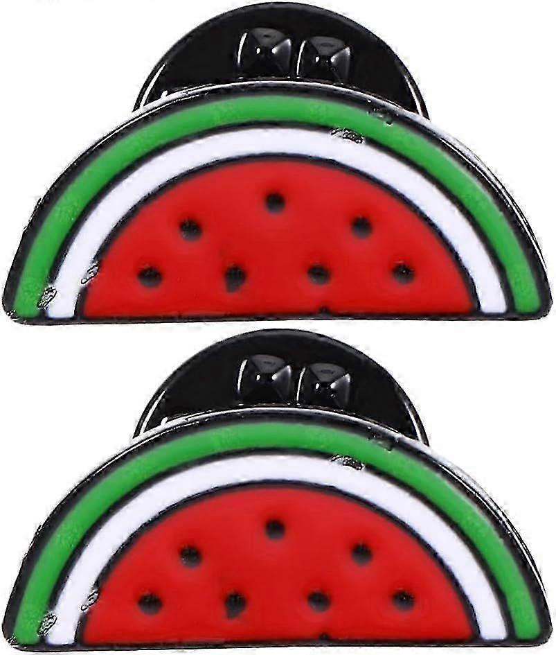 Broche pastèque Pin Palestine - 2pcs Épingle en émail pastèque - FreePalestines