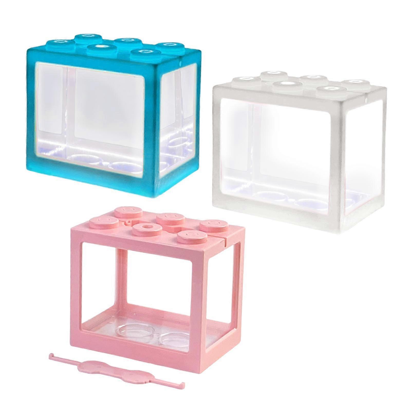 3x Aquarium Fish Decorative USB Desktop Tank