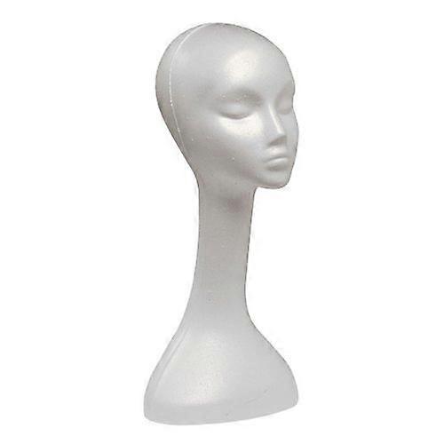 Case Pack of 2 Giell Styrofoam Foam Mannequin Long Neck Wig Head Display