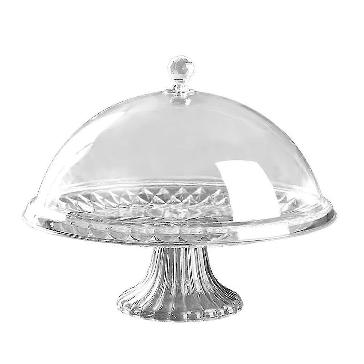 Cake Tray with Lid Cake Tray Portable Dustproof Cake Stand