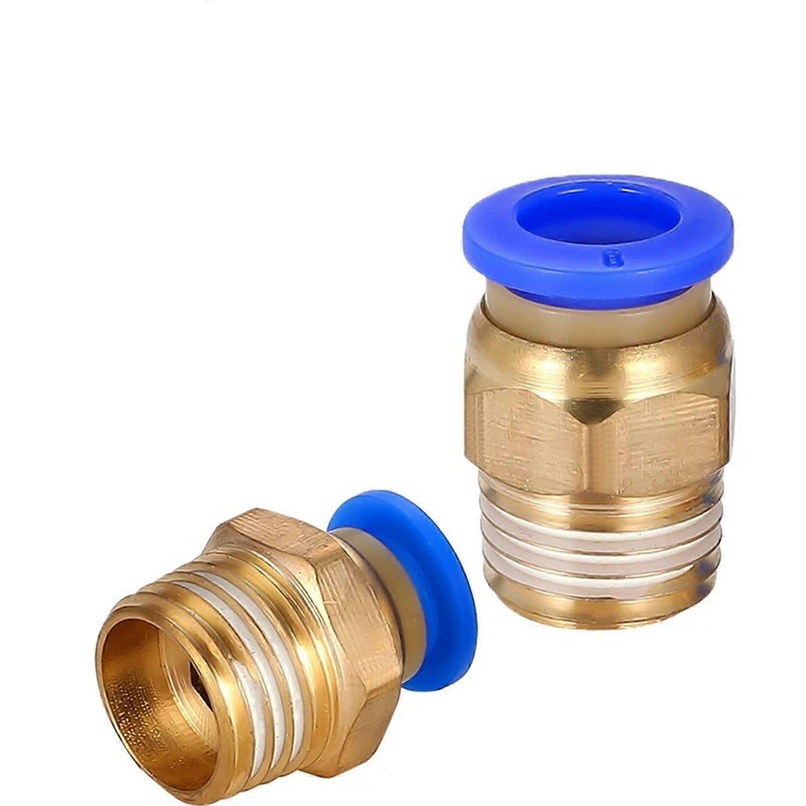 PC Air Pneumatic Fitting 4-12 mm Tube Sizes M5/M6 External Thread 1/4 In 1/2 In 1/8 In 3/8 In 1 Pc
