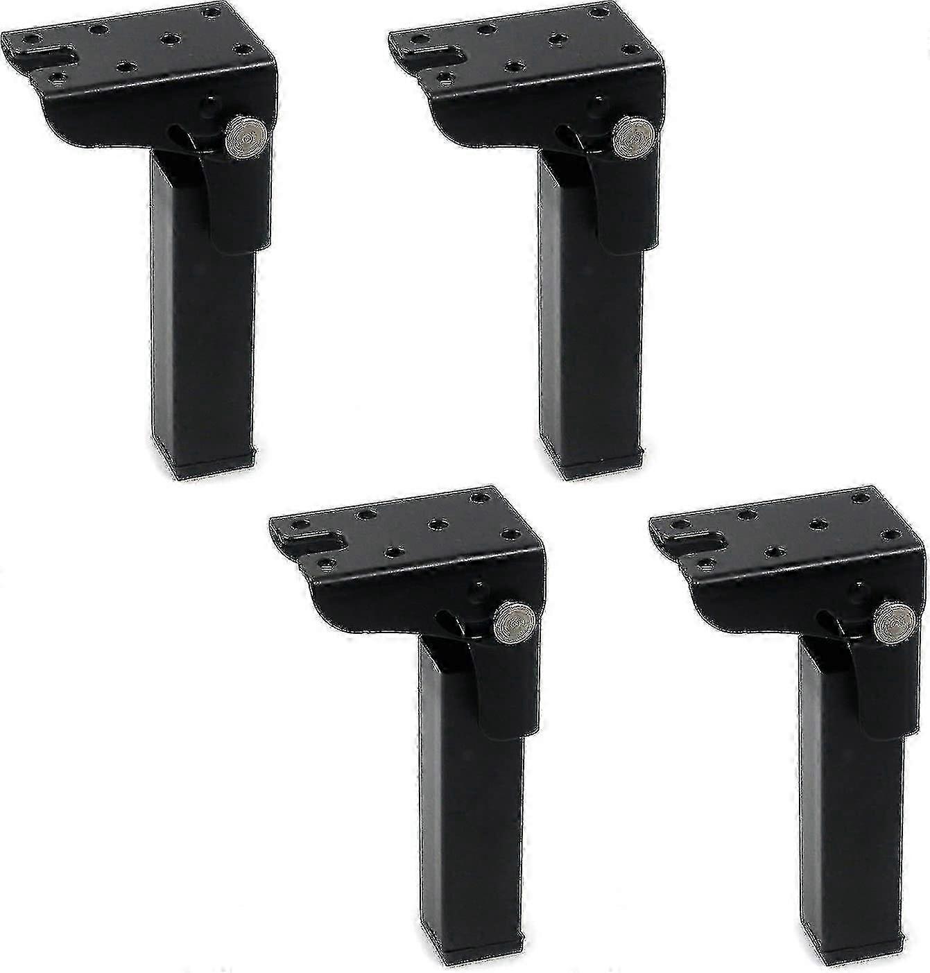 4pcs Folding Table Legs 300mm Height Iron Locking Hinge 90 Degree Foldable Desk Legs