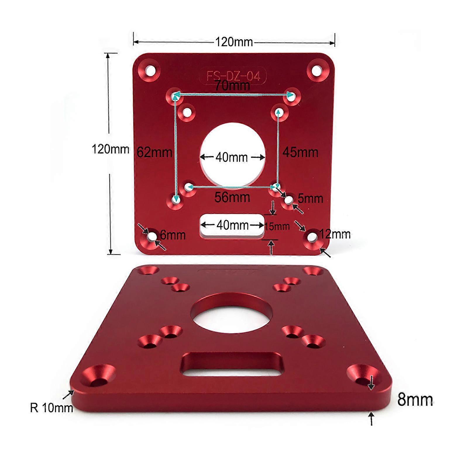 Router Table Insert Plate Aluminum Router Table Plate Trimming Machine Flip Board Router Plate for Woodworking Benches