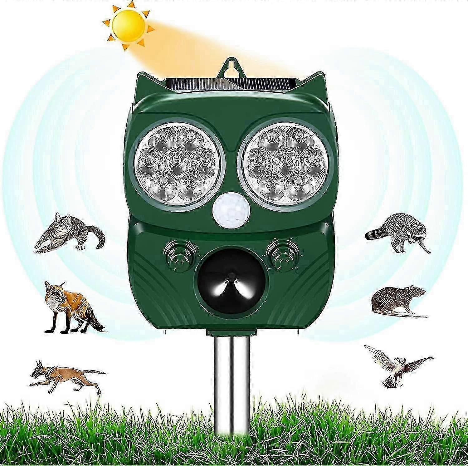 Outdoor Cat Repellent, Ultrasonic Cat Repellent, Dog Repeller, Solar Charged, Usb Charging Prevent Dogs And Cats, Birds, For Gardens, Fields, Nurserie