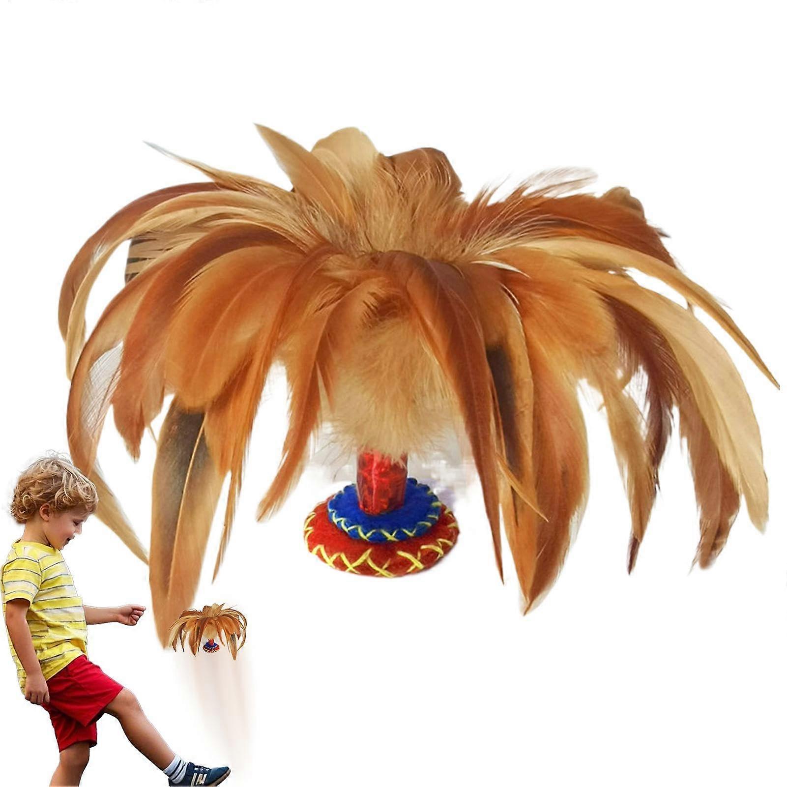 Chinese Jianzi Kick Shuttlecock Competition Game - Interactive Foot Sports, Durable Material, Lightweight Design, Multi-Color Options